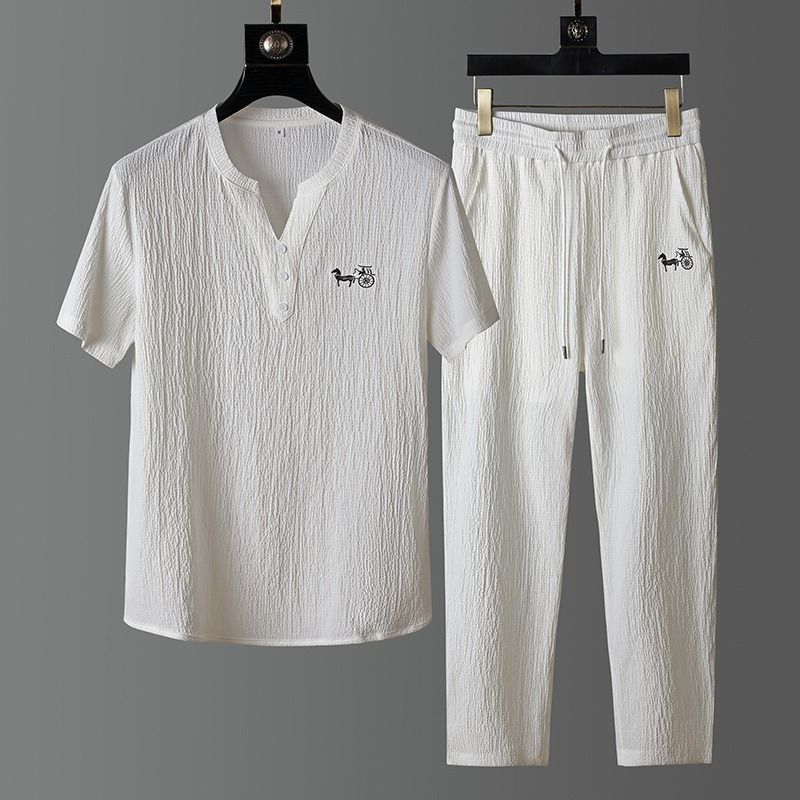 Новый летний модный комплект и – обзор и цена Short Linen Drawstring